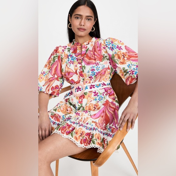 FARM Rio Dresses & Skirts - FARM Rio
Spring Bananas Belt Mini Dress NWOT